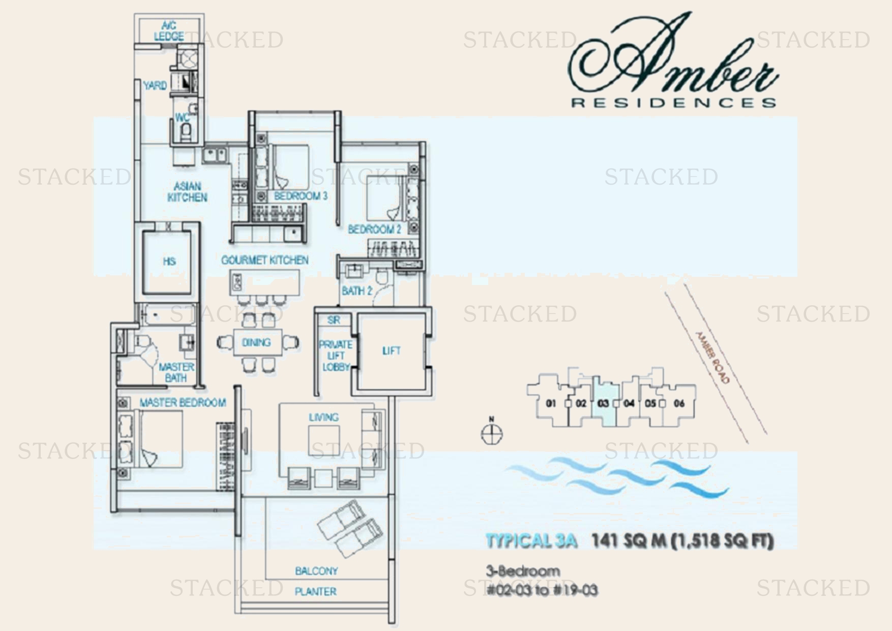 Amber Residences floor plan